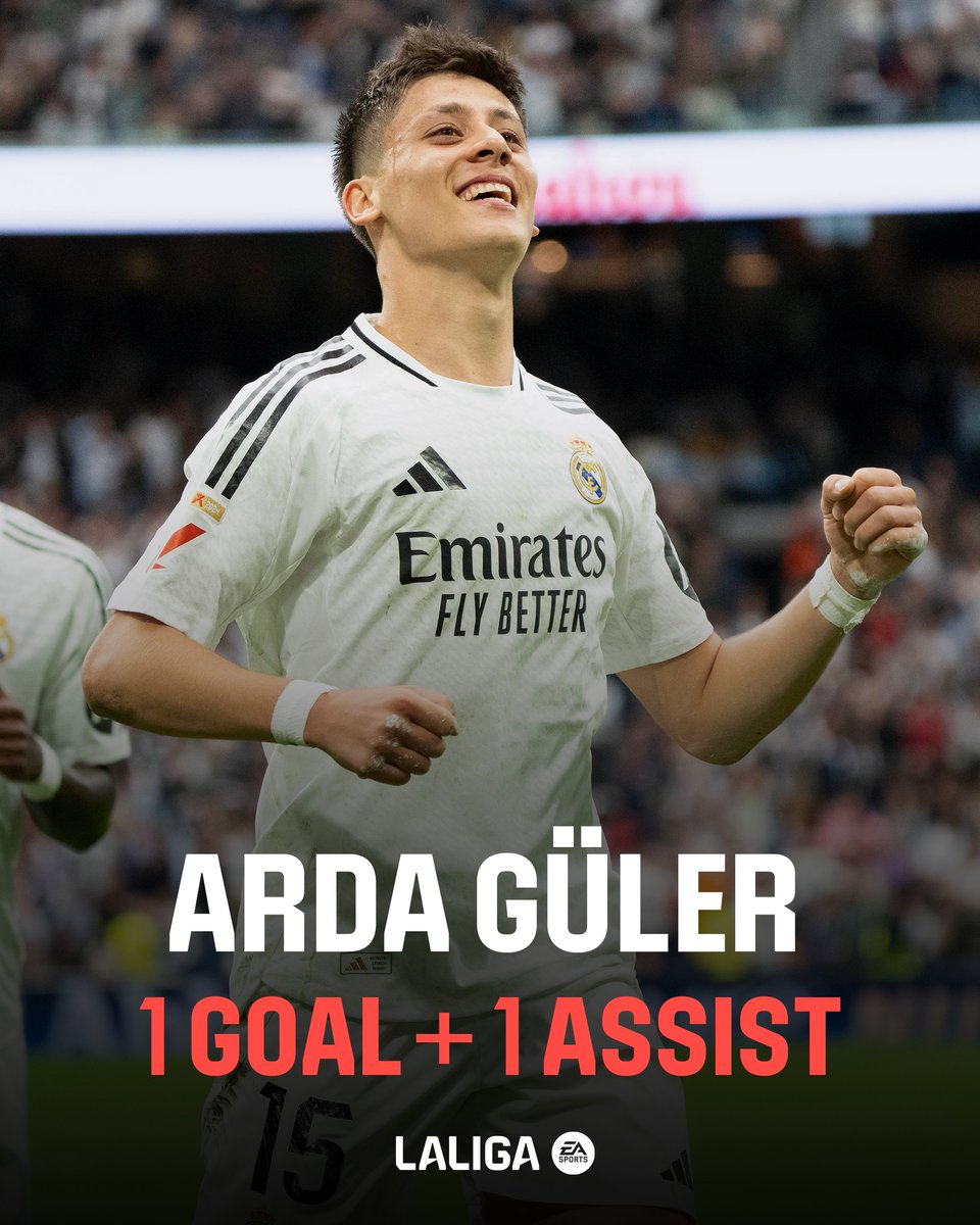 1️⃣⚽ 1️⃣🅰️ 🇹🇷 ¡Arda Güler tiene estrella! #LALIGAHighlights | #DesenlaceLALIGA