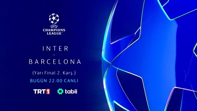 🏆 Şampiyonlar Ligi'nde ilk finalist TRT ekranlarında belli oluyor! 🤩 📌 Milli futbolcumuz Hakan Çalhanoğlu'nun formasını giydiği Inter, 3-3'ün rövanşında Barcelona'yı konuk ediyor. 🔵⚫️ Inter x Barcelona🔴🔵 📅 Bu akşam 🕙 22.00 🏟️ Giuseppe Meazza 📺💻📱 TRT 1 &amp; tabii