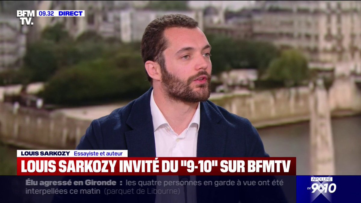 Louis Sarkozy sur les blagues de l'humoriste Paul de Saint Sernin: "S'attaquer à un fils sur le plateau, ça relève d'une stratégie qui s'inscrit dans des courants qu'on a pu voir dans le wokisme américain"