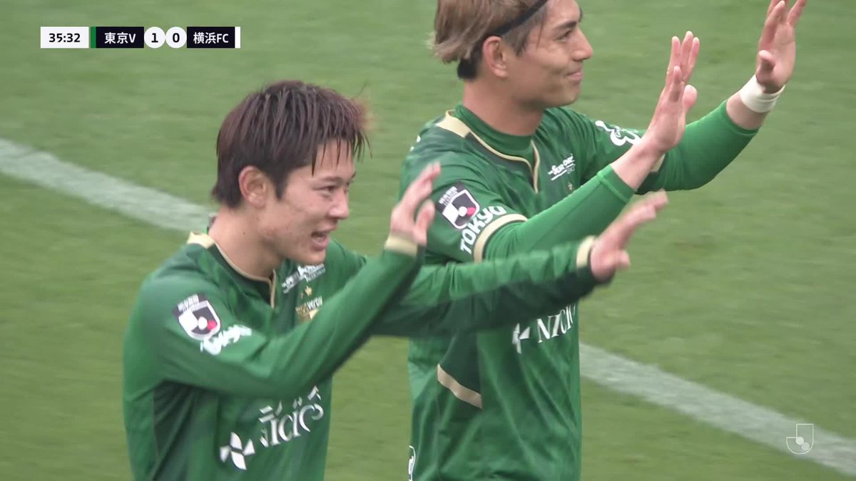 #染野唯月 のヘディング弾💥 🎦 ゴール動画 🏆 明治安田Ｊ１リーグ 第15節 🆚 東京Ｖvs横浜FC 🔢 1-0 ⌚️ 36分 ⚽️ 染野 唯月（東京Ｖ) #Ｊリーグ