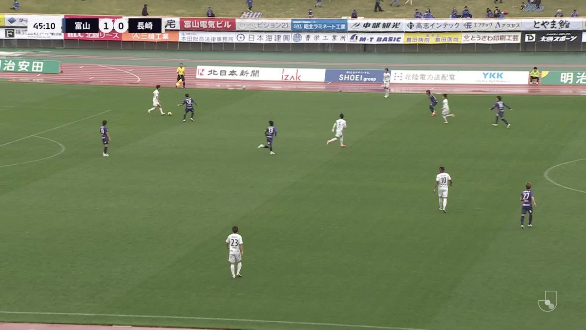 🔷🔶 𝙏𝙊𝘿𝘼𝙔'𝙎 𝙂𝙊𝘼𝙇⚽️✔️ 🔢1-1 ⚽️#フアンマデルガド 選手 左サイドを完全攻略。 後半開始早々の決定機を #フアンマデルガド 選手が仕留めて、同点に追いつく。 #vvaren #獲るぞTEPPEN #富山長崎