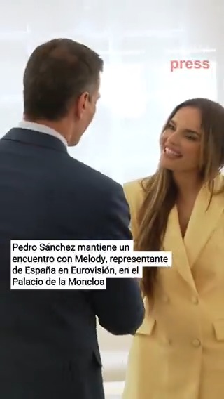 Pedro Sánchez recibe a Melody en Moncloa para desearle "suerte" en Eurovisión. ¿A cuántos familiares de fallecidos en la riada de Valencia o Letur ha recibido? ¿A cuántos de los muertos por culpa del apagón? Campeón del postureo y la propaganda barata.