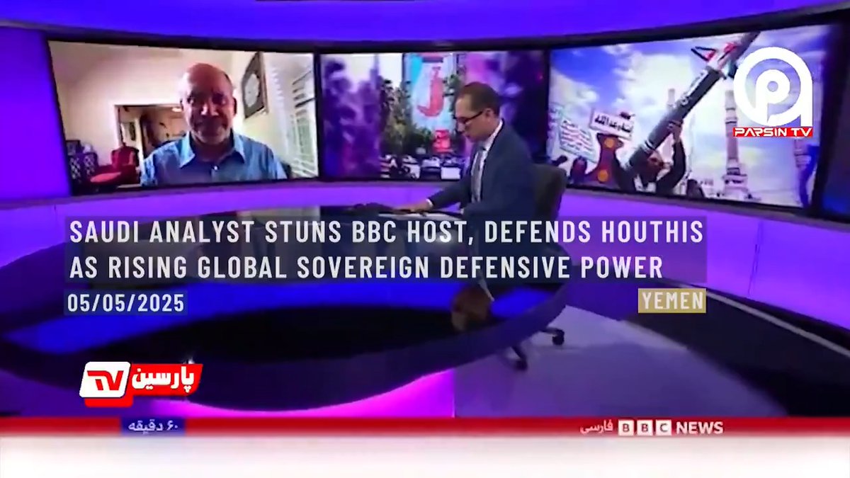 ⚡️⭕️ Saudi analyst Ali Ahmed stuns BBC host: Even critics now support Yemen’s Houthis, calling them powerful and influential. Yemen. 6th of May, 2025.