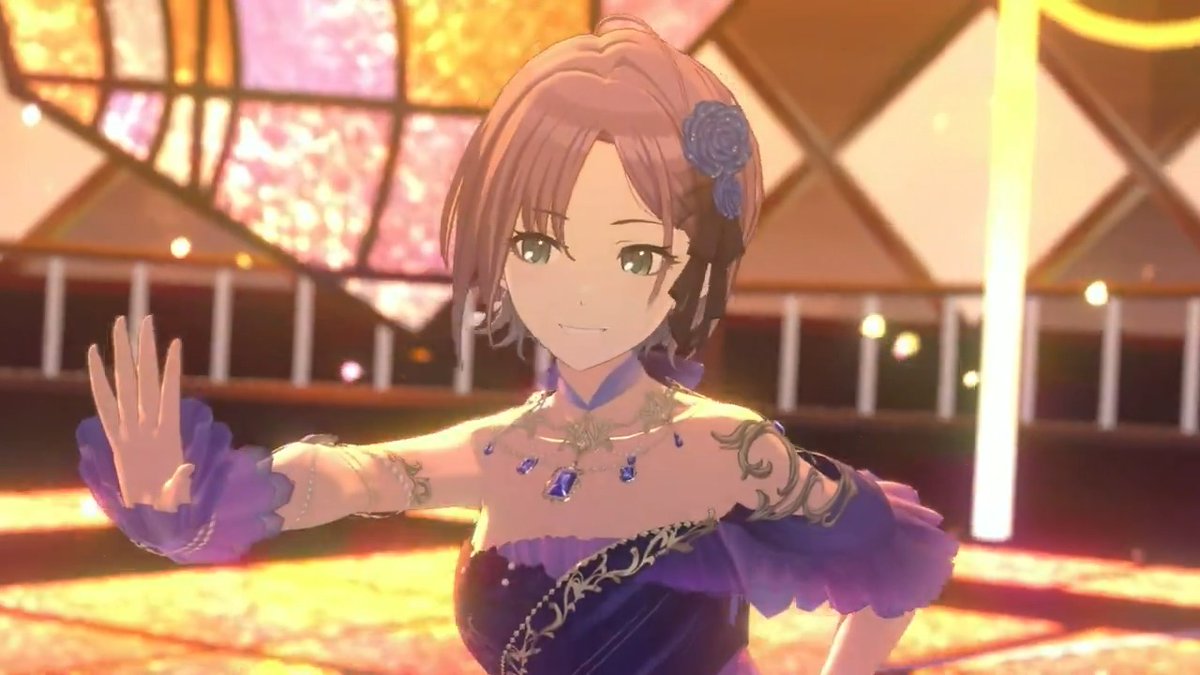 ノクチルのみなさんに 『グッバイ』を踊ってもらいました～ 限定★3【月夜に落ちた赤光】樋口 円香 さんの 『アナザー衣装』もご紹介♪ 『アナザー衣装』はピースを集め★5に特訓することで解放でき、 ★5に特訓したアイドルの衣装は全てのアイドルで着用可能になりますよ～