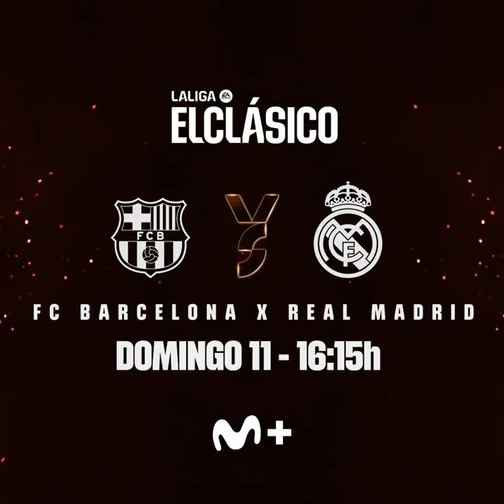 🔥 Cuando todo arde, solo a los más grandes no les quema el balón. ⚽💫 No es un partido más. 🤩 Es #ELCLÁSICO del #DesenlaceLALIGA. #LALIGABroadcasters | @movistarplus