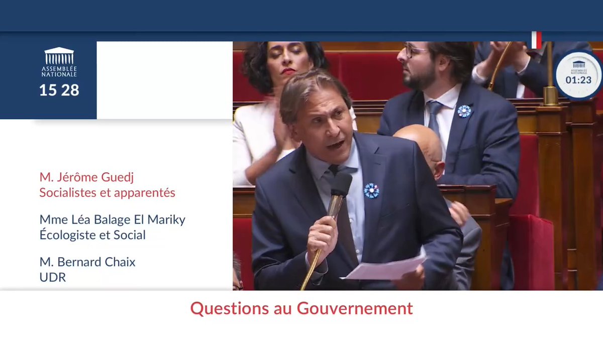 Attaques contre le PS lors de la manifestation du 1ermai | Jérôme Guedj (SOC) dénonce ceux qui "brutalisent le débat public" : "Personne ne nous empêchera d'être là pour le combat unitaire contre le racisme et l'antisémitisme !" #DirectAN #QAG