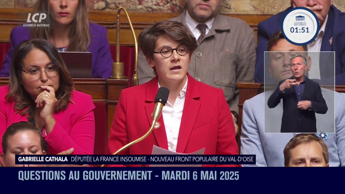 « Monsieur Bayrou, quand la France d’Emmanuel Macron accordera-t-elle aux Palestiniens le droit aux Droits humains ? Car pour l’instant, le pays des Droits de l’Homme a enseveli les lumières sous les décombres de Gaza » Ma question au gouvernement ⤵️