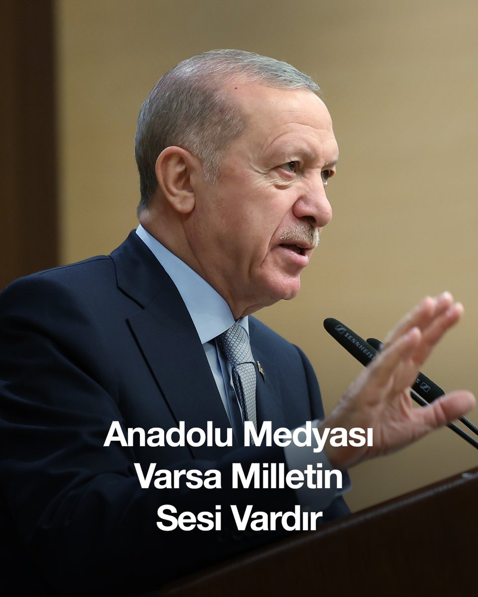 Her zaman söylediğim gibi: Anadolu medyası varsa milletin sesi vardır…