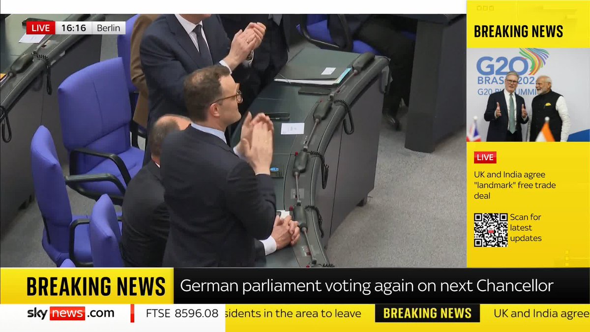 BREAKING: Friedrich Merz has become Germany's new chancellor after winning a second vote in the country's parliament. JayneSeckerSky and Adam Parsons has the latest... Full story ➡️ 📺 Sky 501, Virgin 602, Freeview 233 and YouTube