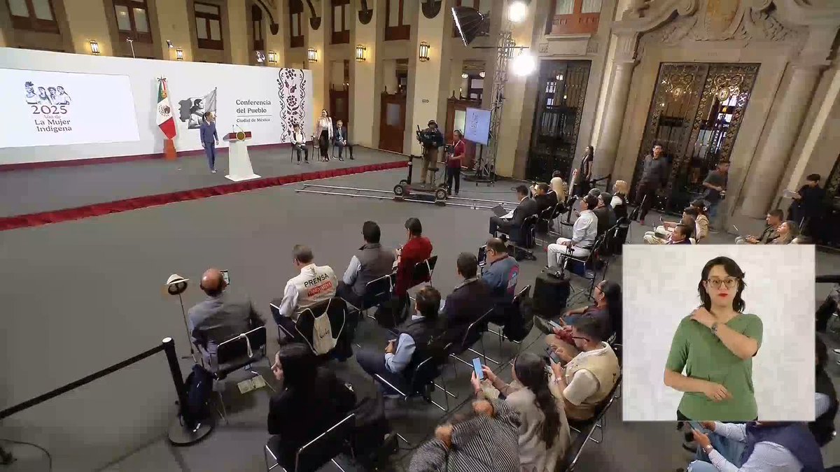 #EnLaMañanera | La titular de la Secretaría de Bienestar, Ariadna Montiel, explicó que la pensión del Bienestar se retrasó en los depósitos debido a que los primeros días de mayo son de descanso obligatorio en #México; el calendario se regularizará a partir del 7 de mayo