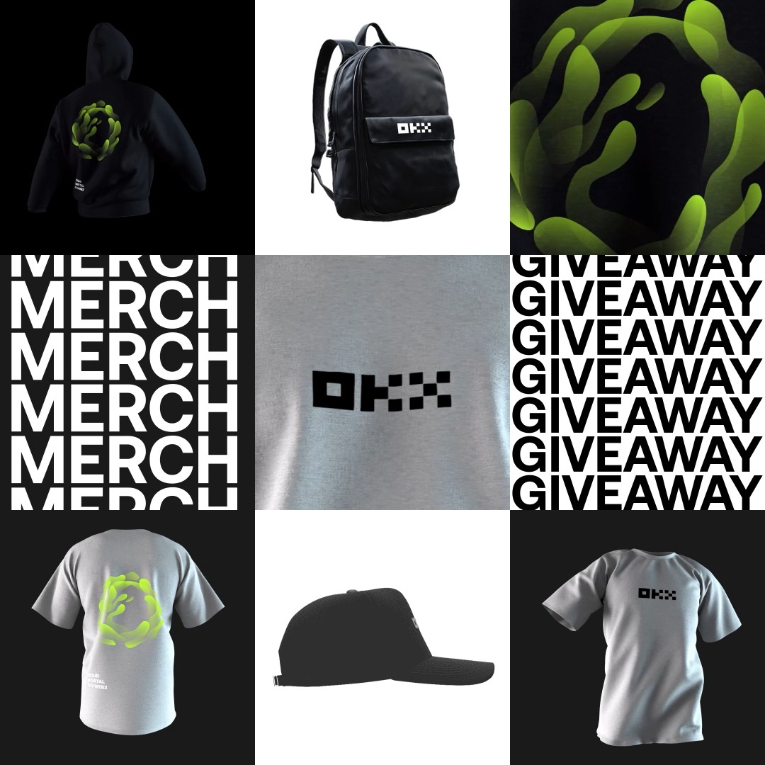 🔥 HOT MERCH ALERT 🔥 Want to rep OKX in style? Enter our weekly giveaway for a shot at exclusive merch! All you gotta do is: 👉 Follow @OKX 🔁 RT &amp; tag 3 friends G'luck! 😎