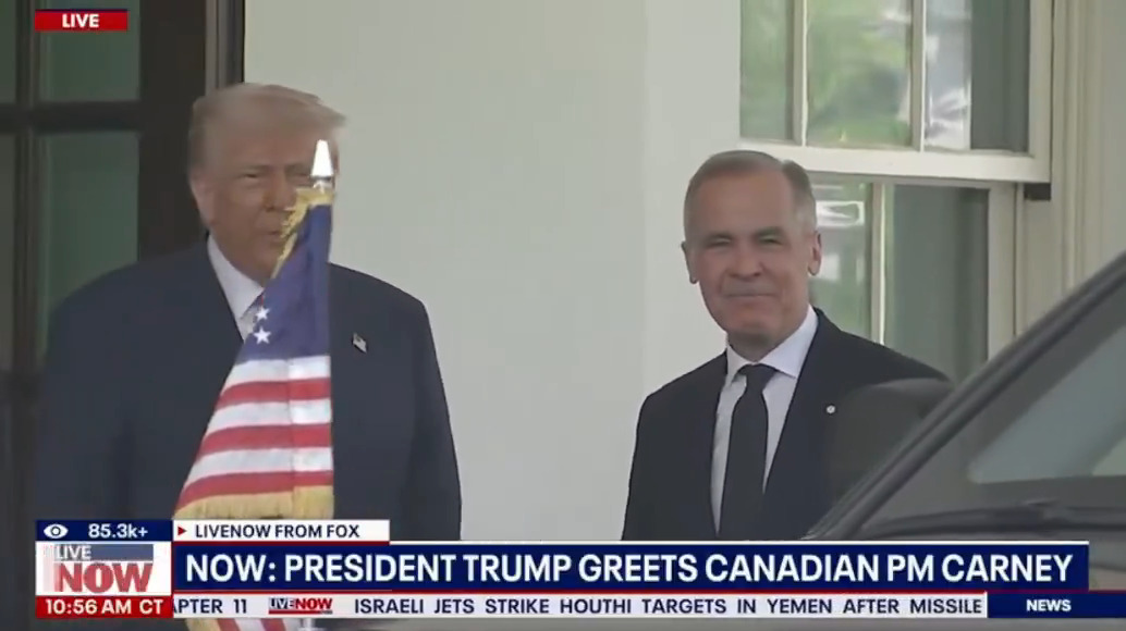 🇺🇸🇨🇦BREAKING: TRUMP GREETS CANADA’S PM CARNEY AT THE WHITE HOUSE