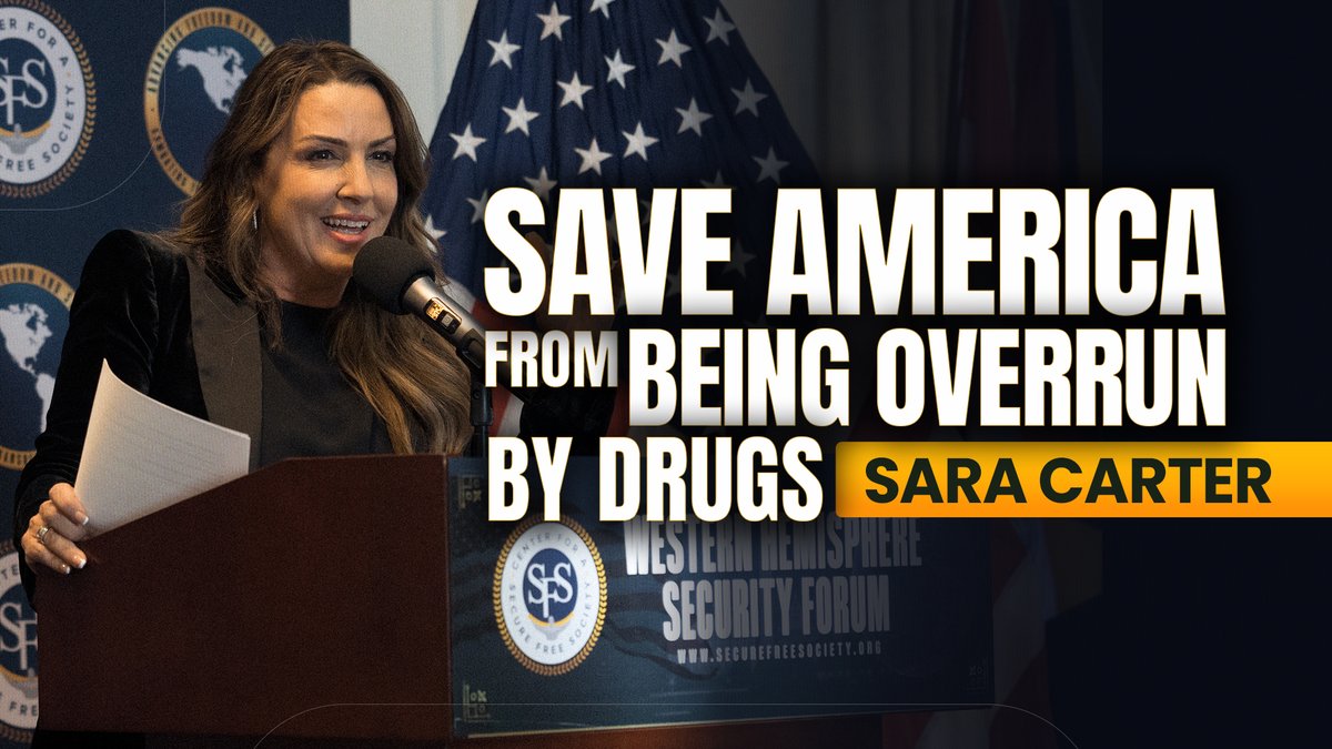 Sara Carter as the next ‘Drug Czar’ will tackle the Fentanyl and Opioid crisis and help rescue our children from the devastating effects of human trafficking. Sara A. Carter recently joined SFS for our 2025 Western Hemisphere Security Forum. Watch video: