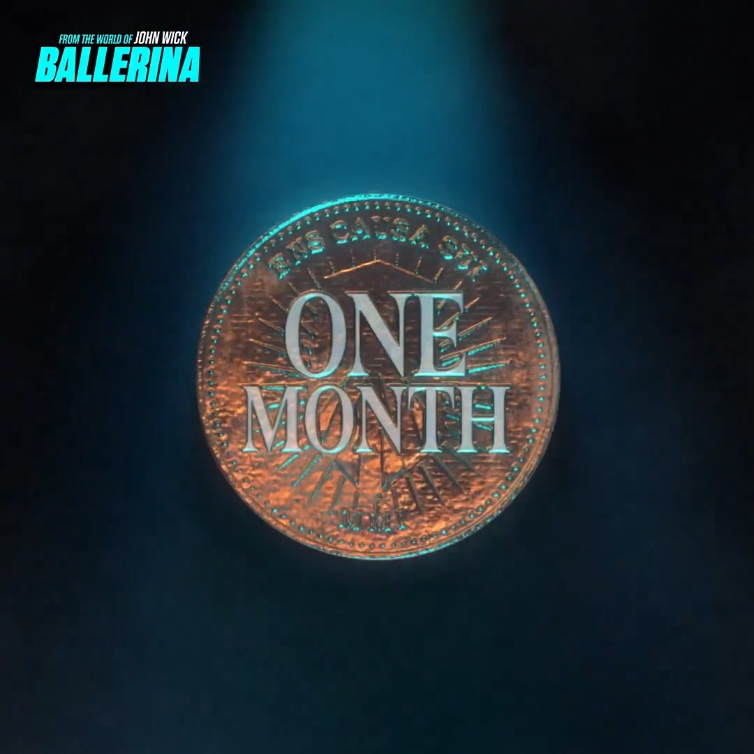 Your days are numbered. #BallerinaMovie arrives in theaters in just 1 month.