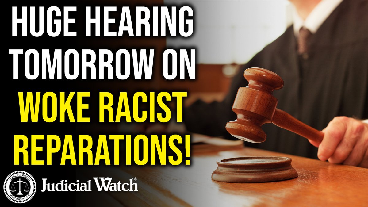HUGE FED COURT HEARING TOMORROW ON WOKE RACIST REPARATIONS!