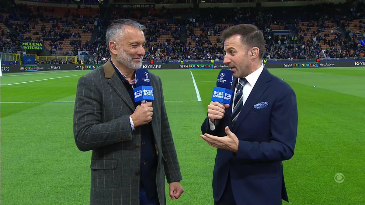 📍 Guillem Balague and Alessandro Del Piero are at the San Siro ahead of Inter v. Barcelona 🔥