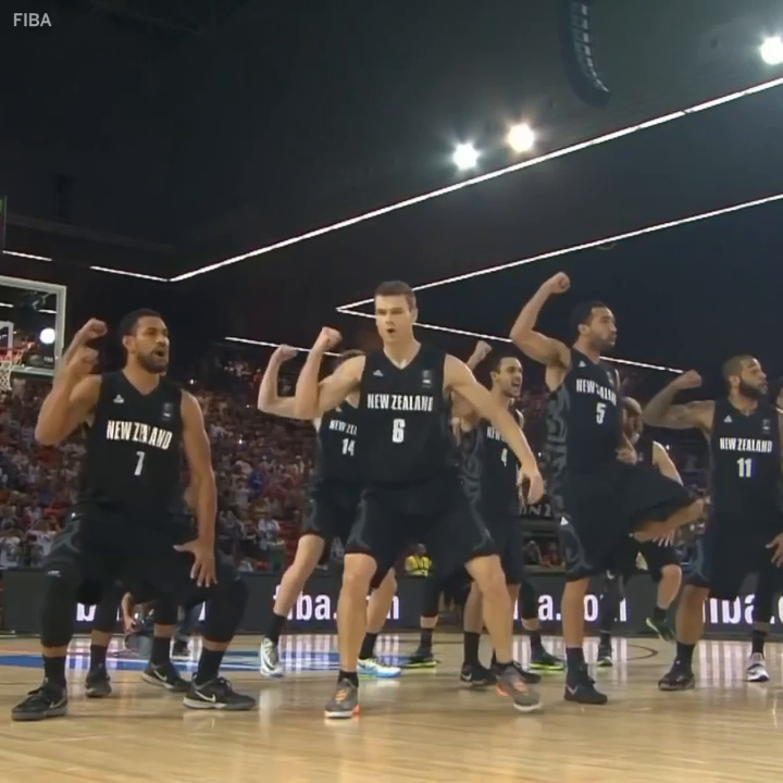 When New Zealand performed an intense Haka in front of Team USA.