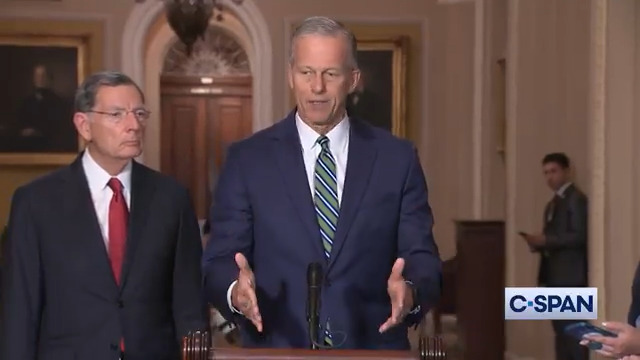 .Leader John Thune (R-SD) on President Trump's "big, beautiful bill": "We welcome any suggestions they have...A lot of the feedback they've received is from Democrats...When will the Democrats take yes for an answer?"