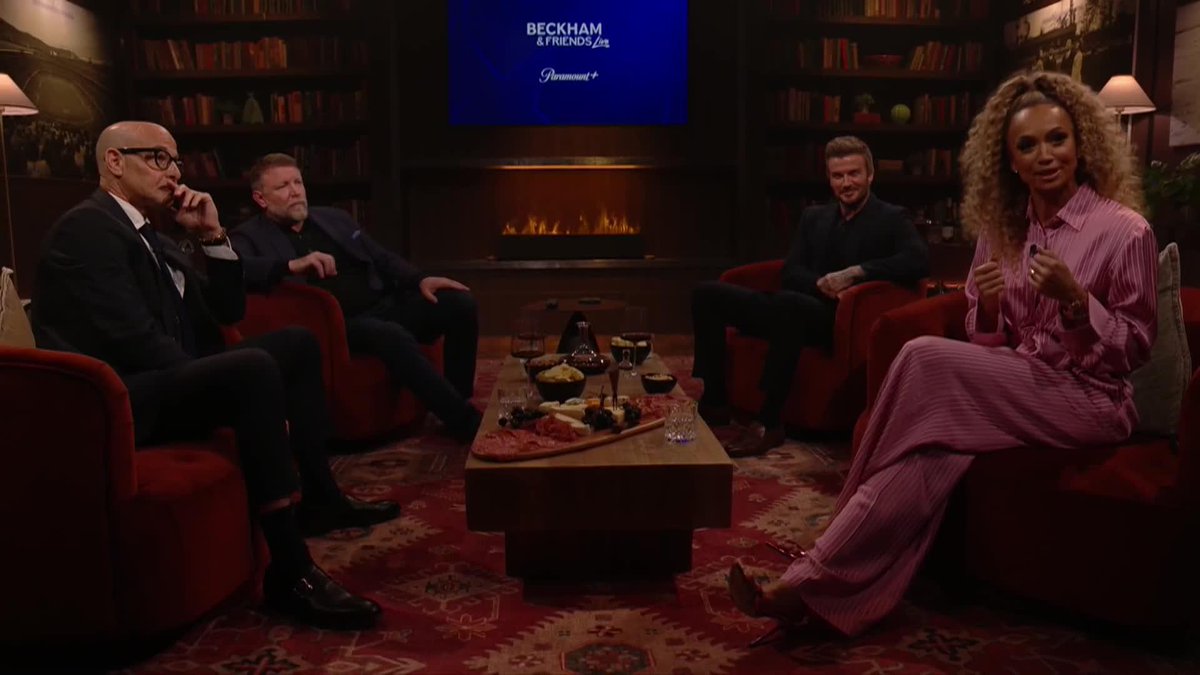 A star studded #UCL watch along 🤩 Join David Beckham, Stanley Tucci and Guy Ritchie watching Inter take on Barca on Paramount+ 🔥