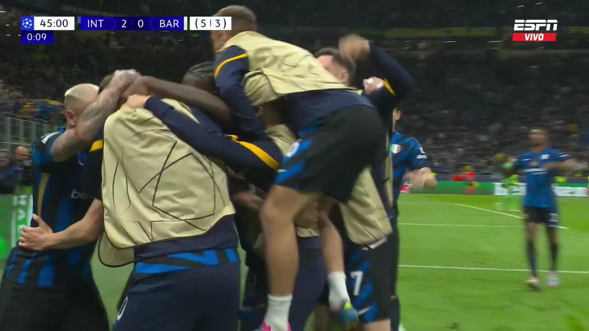 🇮🇹 INTER 5-3 BARCELONA 🇪🇸 ASÍ ESTÁ LA SERIE DE SEMIFINAL. 🏆🍿