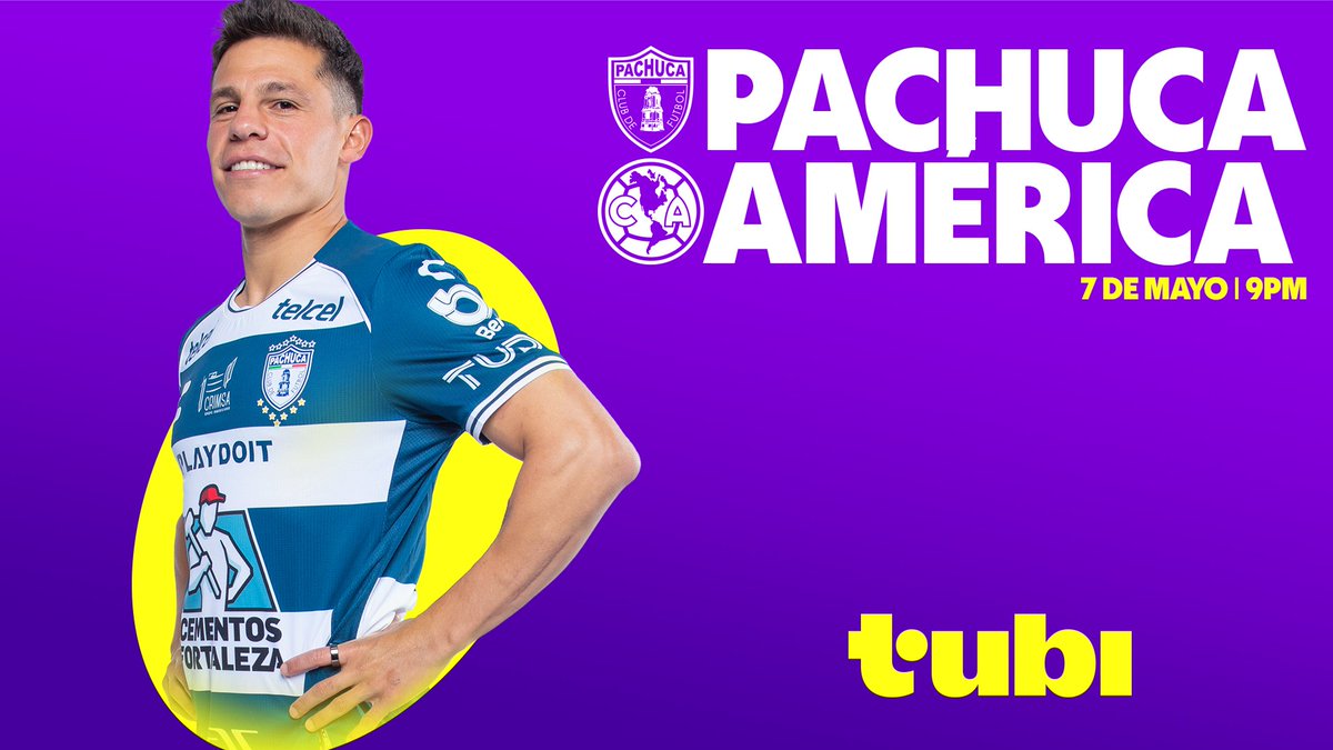 💥 Pachuca vs América: ¡Choque de titanes! Este miércoles a las 9PM, @tuzos quiere hacer valer su localía y pegar primero ante el Tricampeón en la ida de los 4tos de Final. Ve los partidos de la Liga MX sin costo en Tubi.