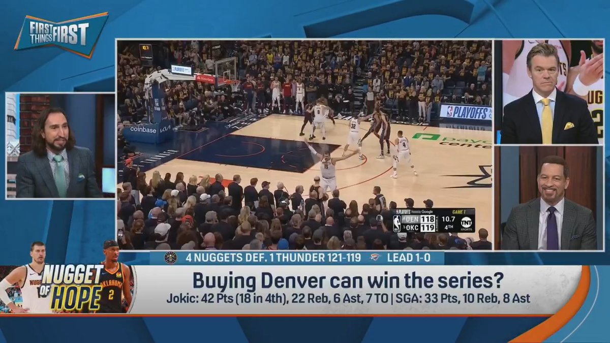“I’m in awe of Joker. I can be late to the party, but I’ve showed up.” nick wright reacts to Jokic’s Game 1 performance vs. Thunder: