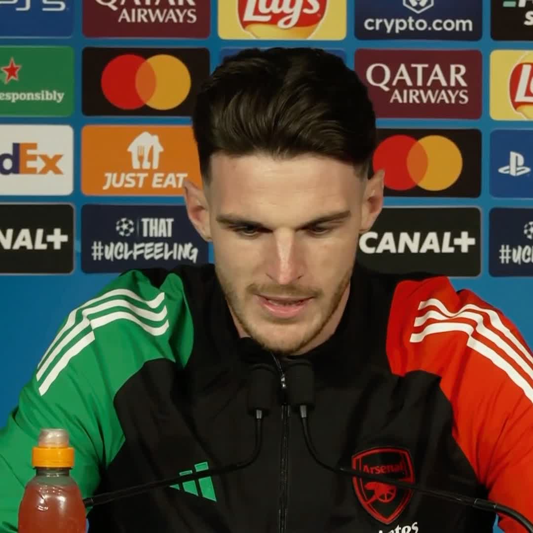 "It's a game of football, we can go out there tomorrow night and achieve something great" ✨ Declan Rice remains optimistic ahead of the semi-final second leg vs PSG, despite being 1-0 down 🤝