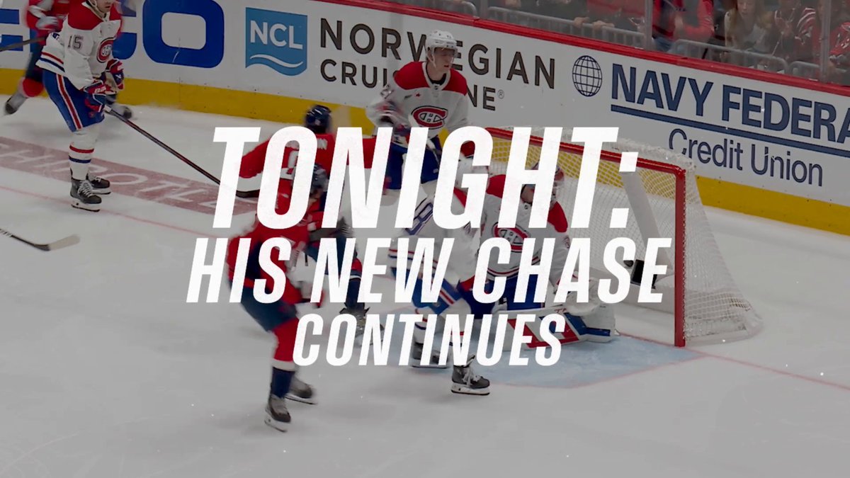 1 MONTH AGO TODAY: Alex Ovechkin completed The Gr8 Chase. TONIGHT: His chase for a second #StanleyCup with the Washington Capitals continues in Round 2. 📺: 7 ET on @ESPN, Sportsnet, TVA Sports