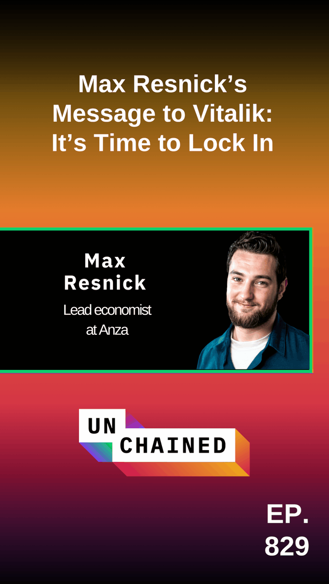 😱 “Vitalik, I love you, but it’s time to check back in.” Max Resnick says Vitalik needs to stop posting ideas that are outdated by 4 years.