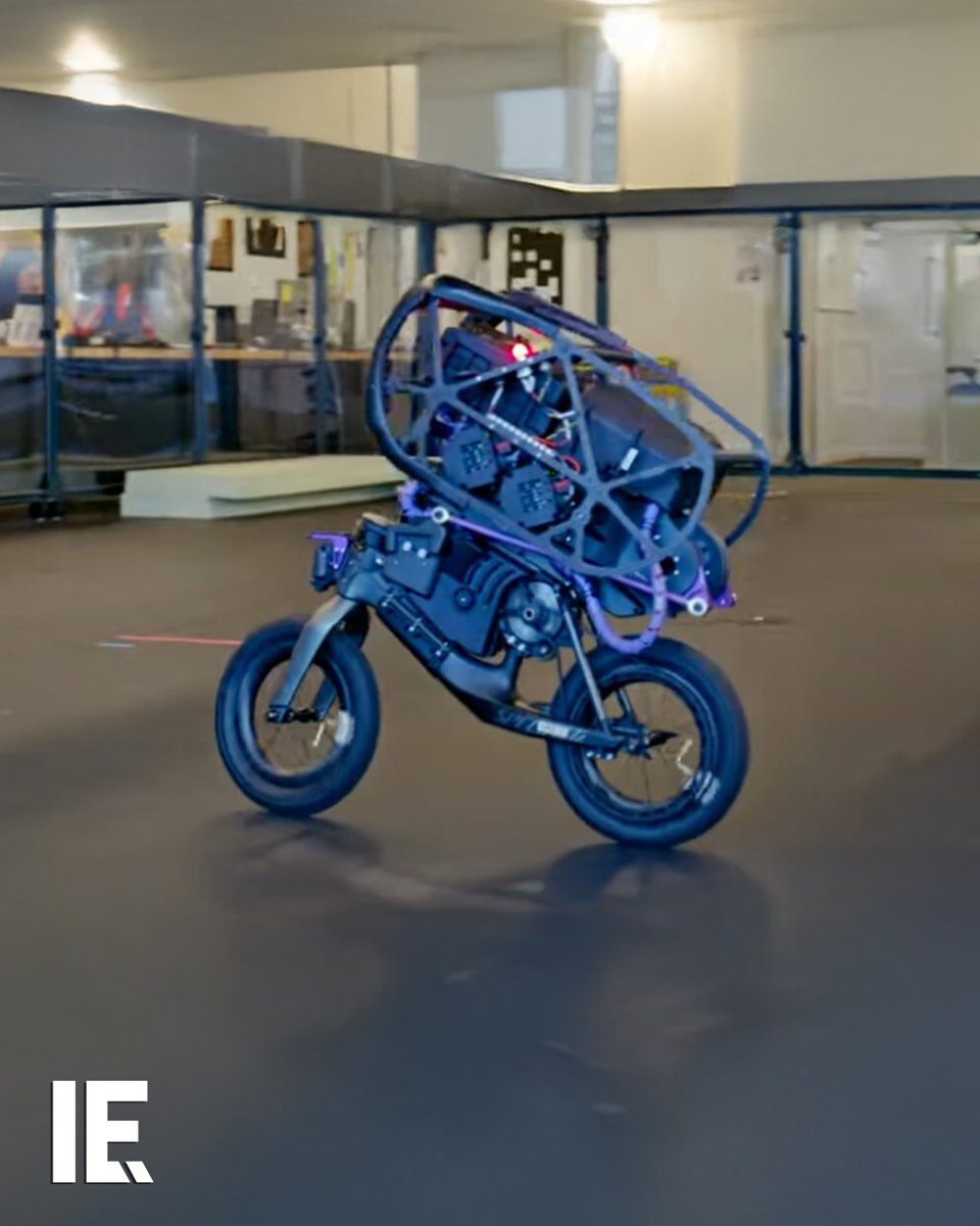 This is the Ultra Mobile Vehicle, a two-wheeled robot developed by the RAI Institute which can teach itself some sick tricks!