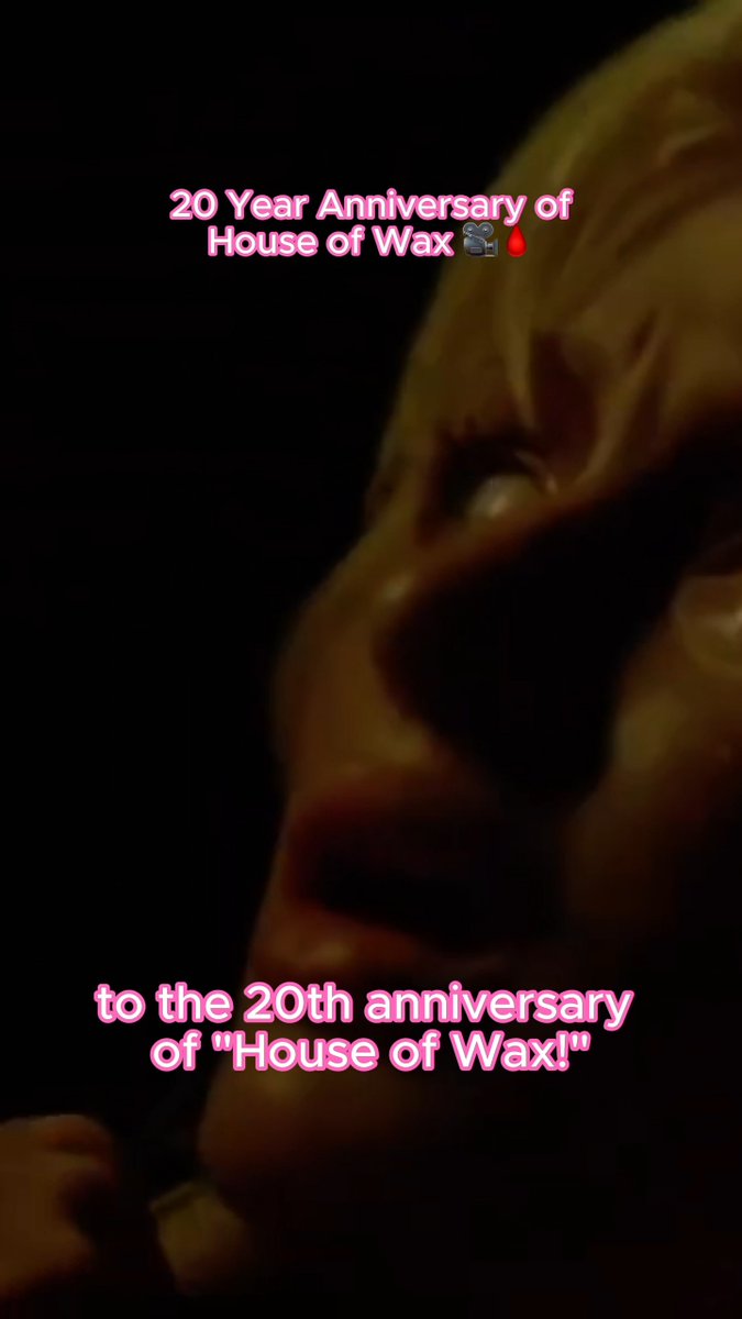 Happy 20 years of #HouseOfWax! 20 years of my #Iconic death scene, and 20 more years until I’ll let my babies watch that very scene 😂💕 #ThatsHot 🎥