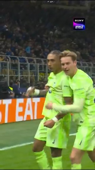 𝐑𝐚𝐩𝐡𝐢𝐧𝐡𝐚𝐚𝐚𝐚𝐚!!! 🥵 Barcelona fight back from 2-0 down to lead 3-2 💪 #SonySportsNetwork #ChampionsLeague #UCL