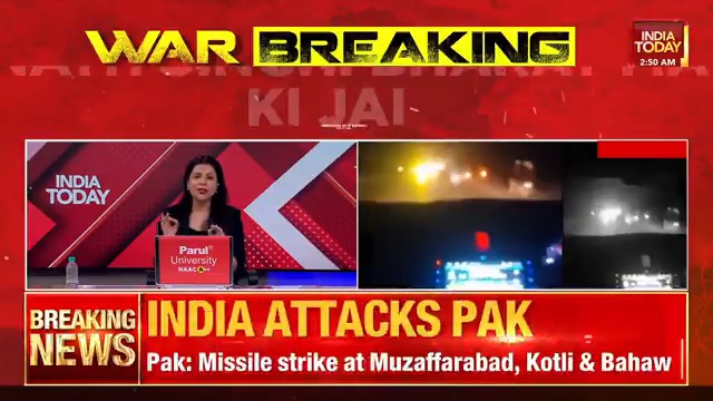 As India carried out #OperationSindoor, striking terror camps in Pakistan and Pakistan-occupied Kashmir. Defence Minister Rajnath Singh tweeted, "Bharat Mata Ki Jai." Akshita Nandagopal #India #Pakistan #India #OperationSindoor #IndiaFightsTerroristan Preeti Choudhry