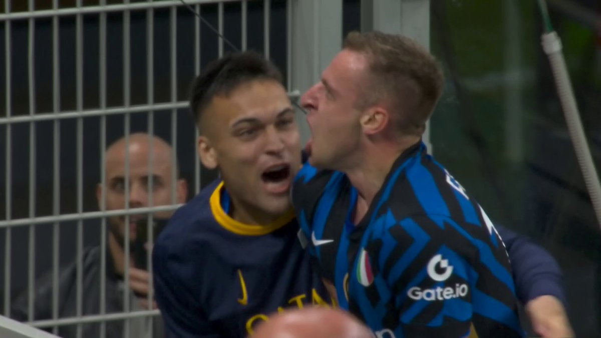 THE GOAL THAT SENT INTER TO THE CHAMPIONS LEAGUE FINAL 😍 Brilliant play from Thuram, and laid back by Taremi to Frattesi, who strokes home magnificently in extra-time to send the home crowd WILD 💥