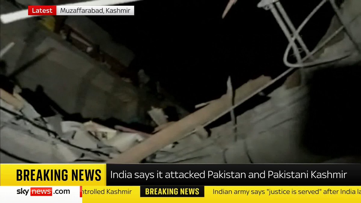 BREAKING: These latest pictures from Kashmir reportedly show the aftermath of India's missiles being fired across the border into Pakistani-controlled territory Latest ➡️ 📺 Sky 501 and YouTube