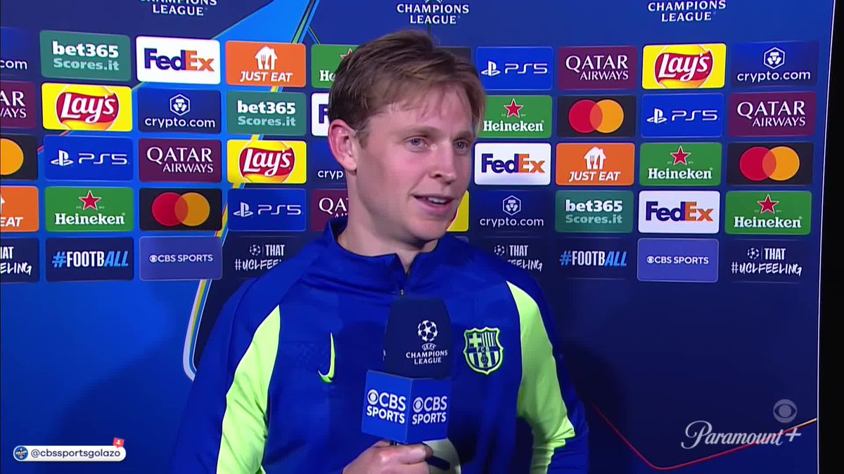 "It's a bit of an empty feeling at the moment." Frenkie de Jong joined Guillem Balague after the match to reflect on Barcelona's efforts in the #UCL semifinal 🗣️