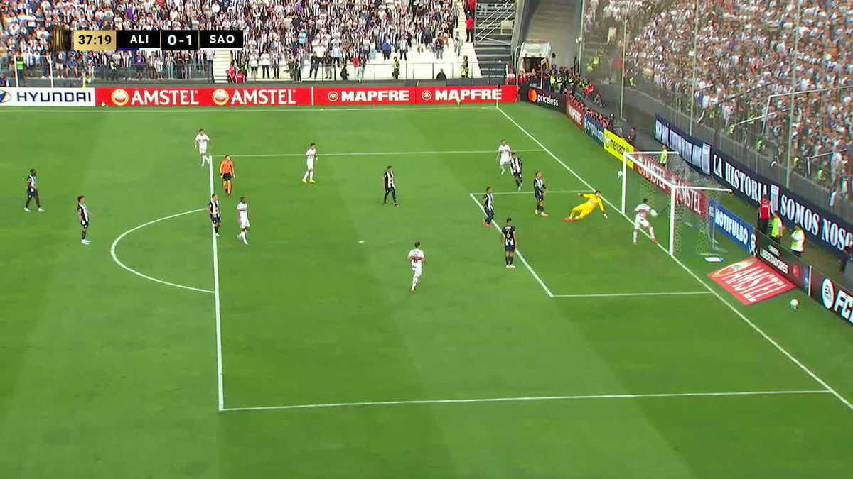 Esta jugada tiene que ser examinada por la NASA para determinar cómo NO FUE GOL de Sao Paulo 🇧🇷.
