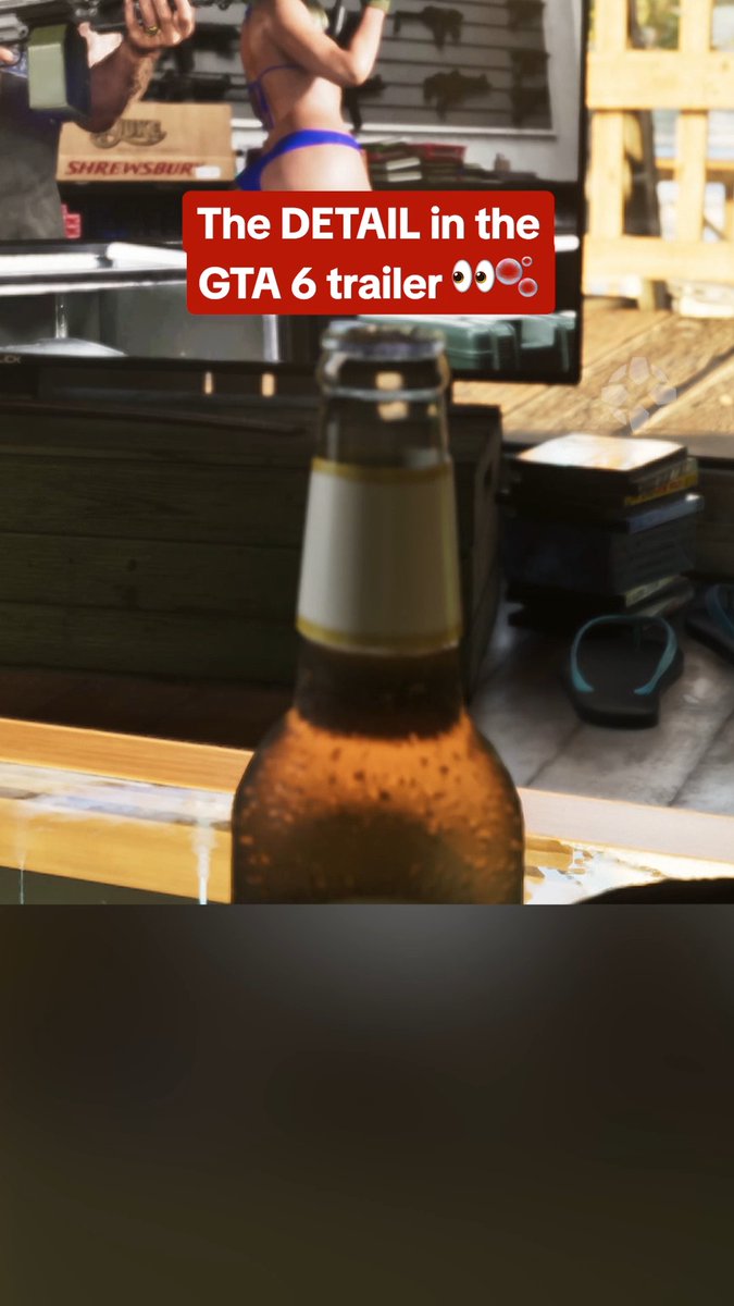 The GTA 6 trailer graphics are beautiful. Look at that bubble animation…