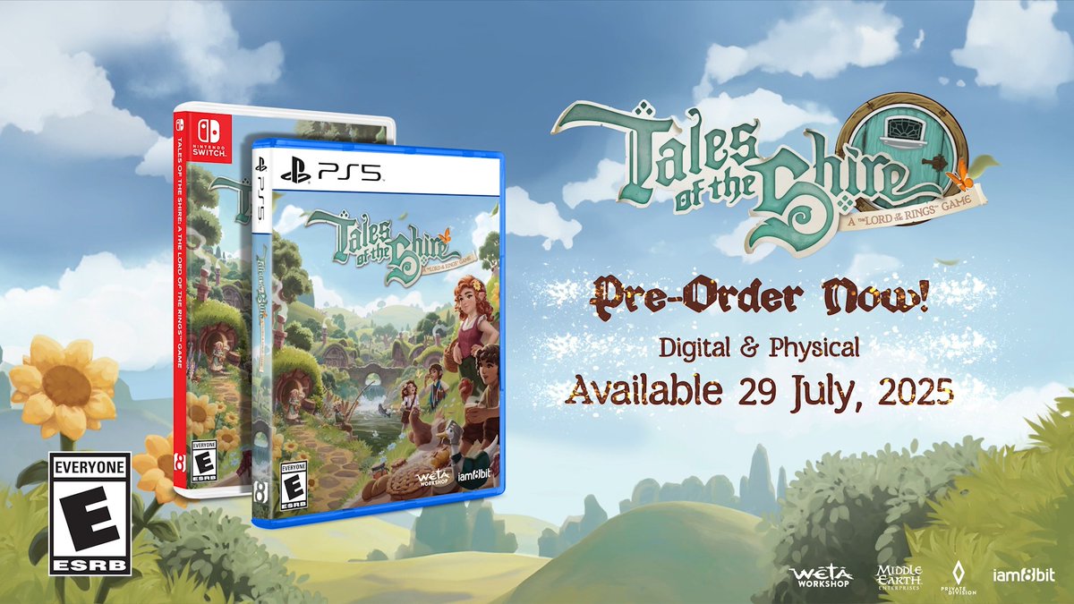 It’s official! Tales of the Shire is coming home in a cosy new boxed edition 🌼 Bring the warmth of the Shire to your shelf with our physical release, now available for pre-order through iam8bit. Choose between the Exclusive Edition and Retail Edition — both perfect for any Hobbit at heart. Pre-order now at #cozy #hobbit #talesoftheshire #cozygaming