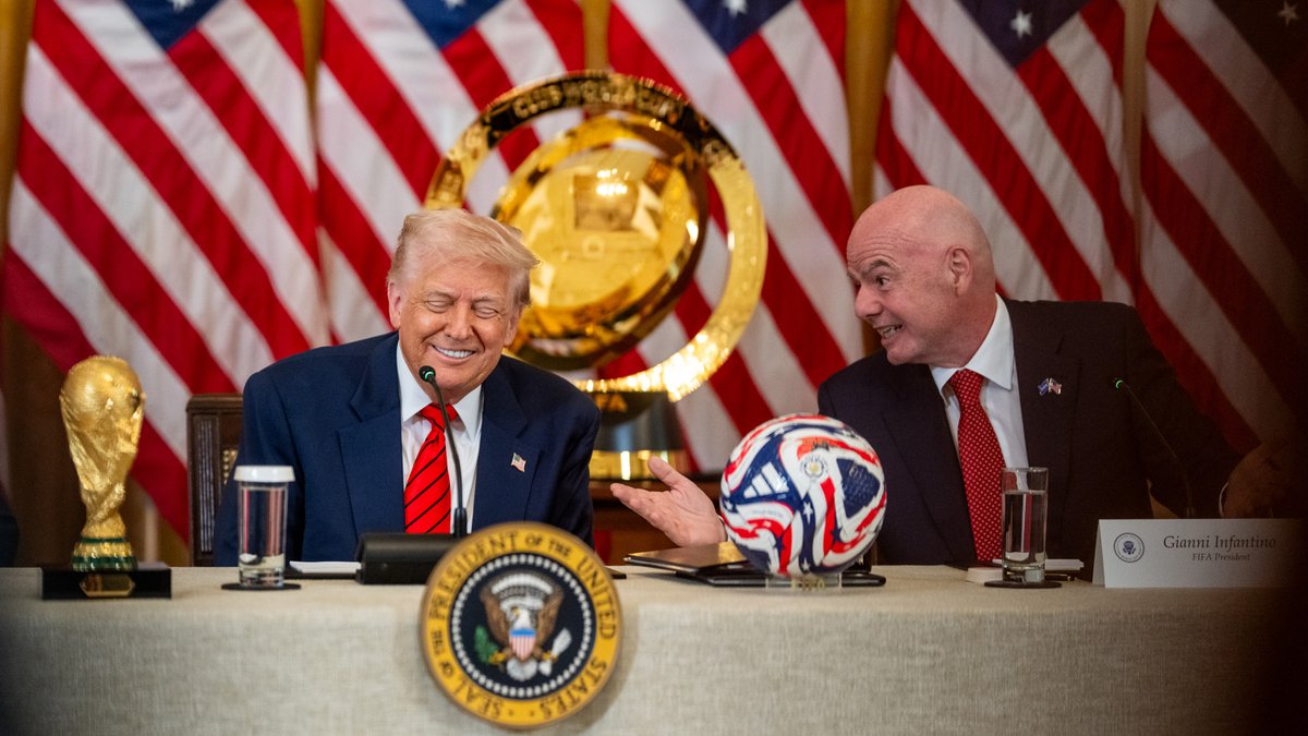 "Welcome to the first meeting of the White House FIFA Task Force. Starting this June, the United States will host the 2025 Club World Cup. And next summer, we'll host the official 2026 World Cup tournament." –President Donald J. Trump 🇺🇸