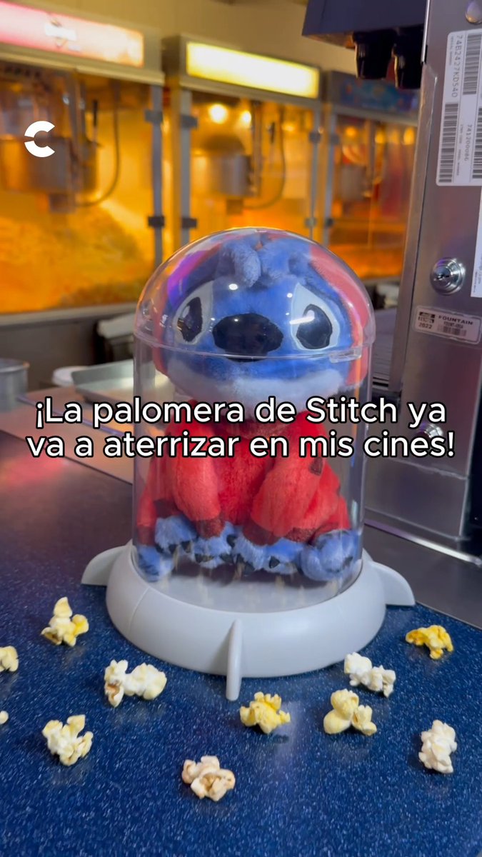 ¡Socios Club Cinépolis, llegó el momento! 😍🌸 El 22 de mayo podrás conseguir la palomera de #LiloYStitch ¡en preventa! ¿List@ para tenerla? 🌊💙