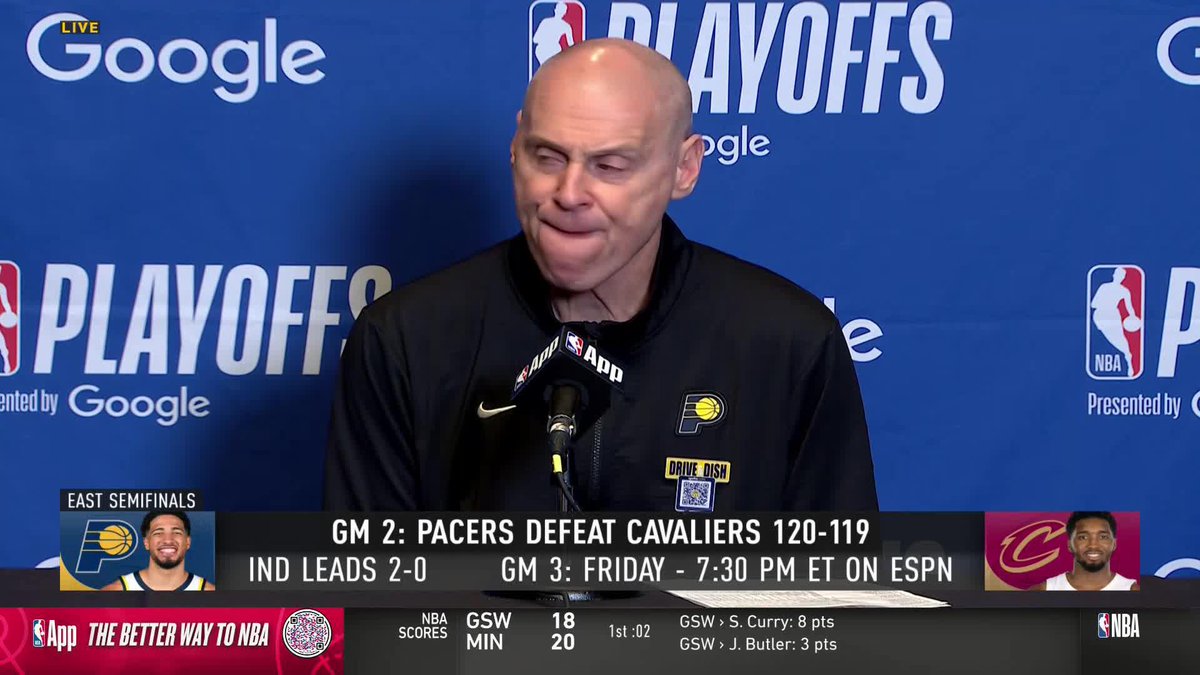 "You don't see this very often, let alone twice in one week" Coach Carlisle applauds the Indiana Pacers' resolve and Hali's clutch shooting 👏