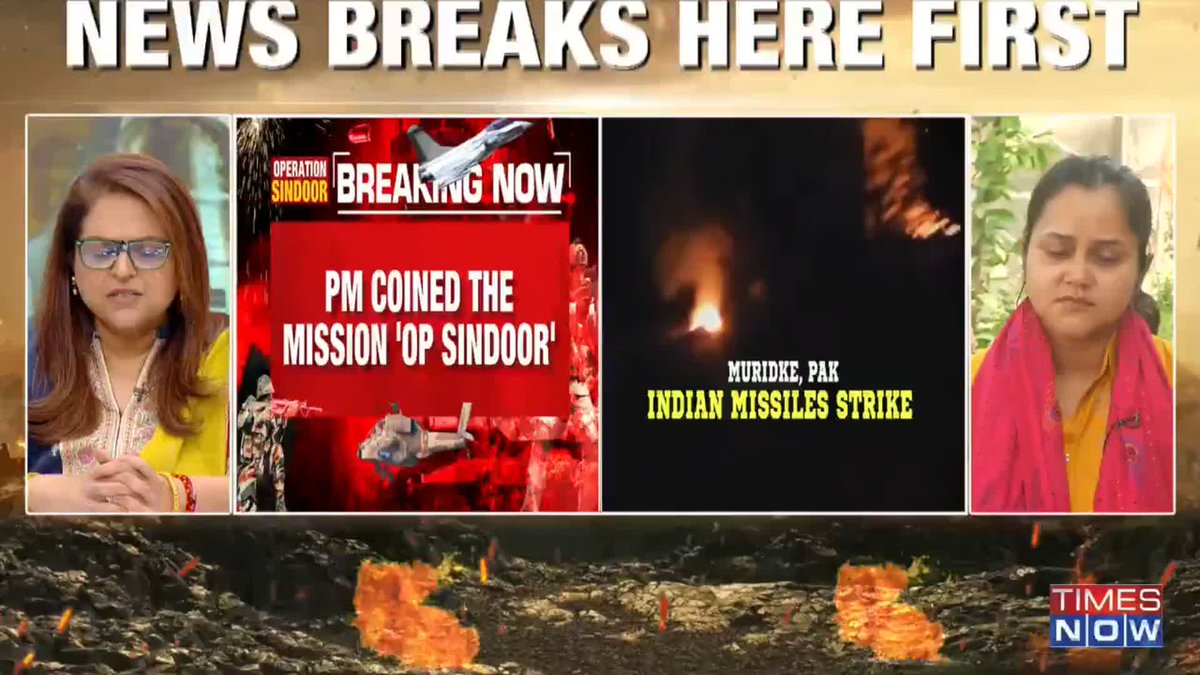 PM Modi gave the name — #OperationSindoor PM Modi understood our pain and named this 'Operation Sindoor'... Only PM Modi can do this.— Aishanya, wife of Shubham Dwivedi, in conversation with @NavikaKumar.