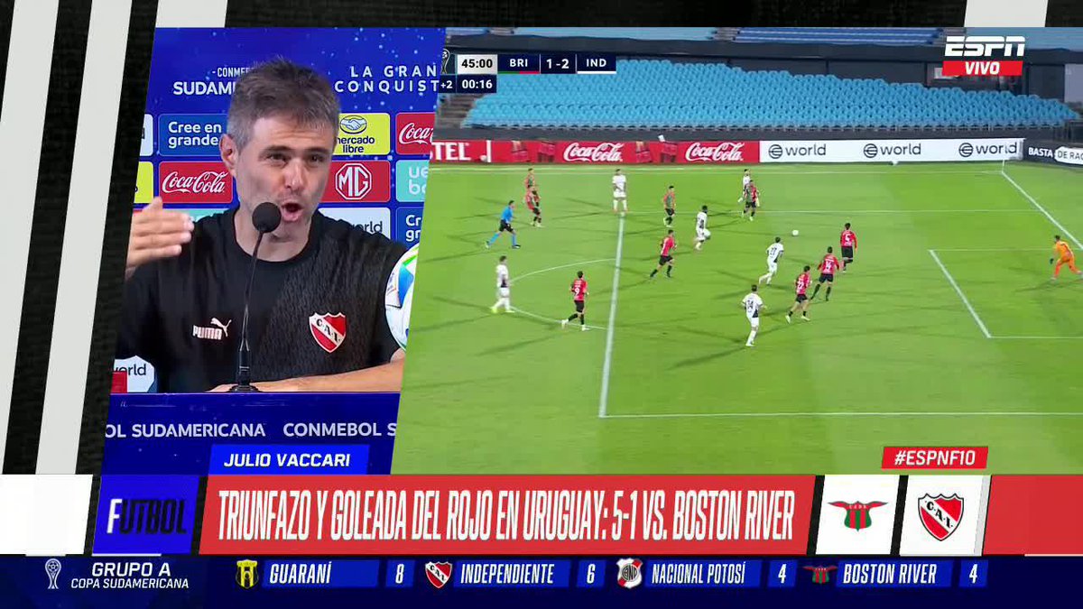 #Independiente | Sobre Villa 🗣️"Es el mejor jugador del fútbol argentino. El más desequilibrante" dijo cagado Julio Vaccari.