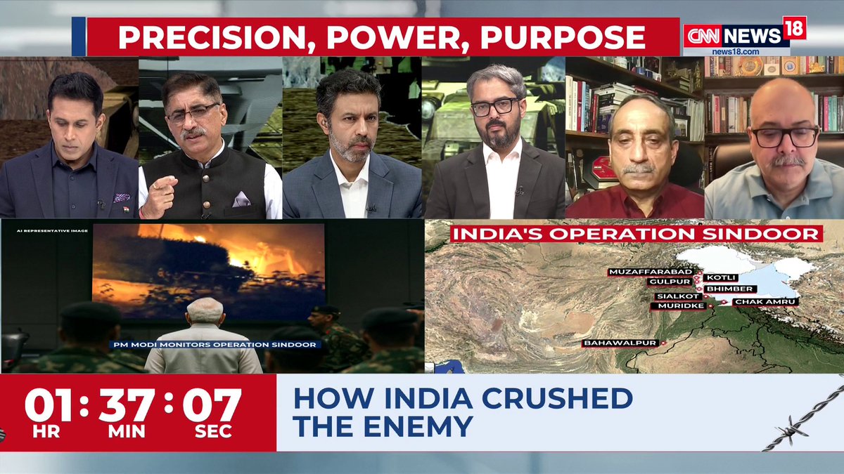 #IndiaPakistanWar | If you see how we have handled Pakistan today, it is a sign of a mature nation. We have not targeted any civilian - we don't want any escalation: Sanjeev Kapoor, Former DG (Inspection & Safety), IAF Anand Narasimhan🇮🇳 Zakka Jacob Rahul Shivshankar