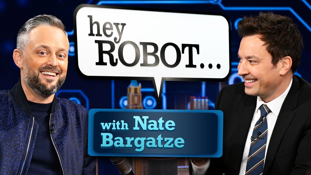 .Nate Bargatze &amp; Jimmy go head-to-head in Hey Robot! 🤖 #FallonTonight
