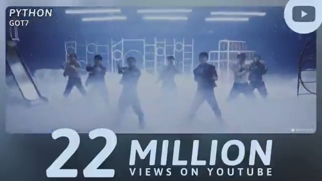 “PYTHON” music video has now surpassed 22 million views on YouTube. GOT7 - PYTHON — GOT7 GOT7 (갓세븐) #GOT7 #갓세븐 #GOT7_PYTHON