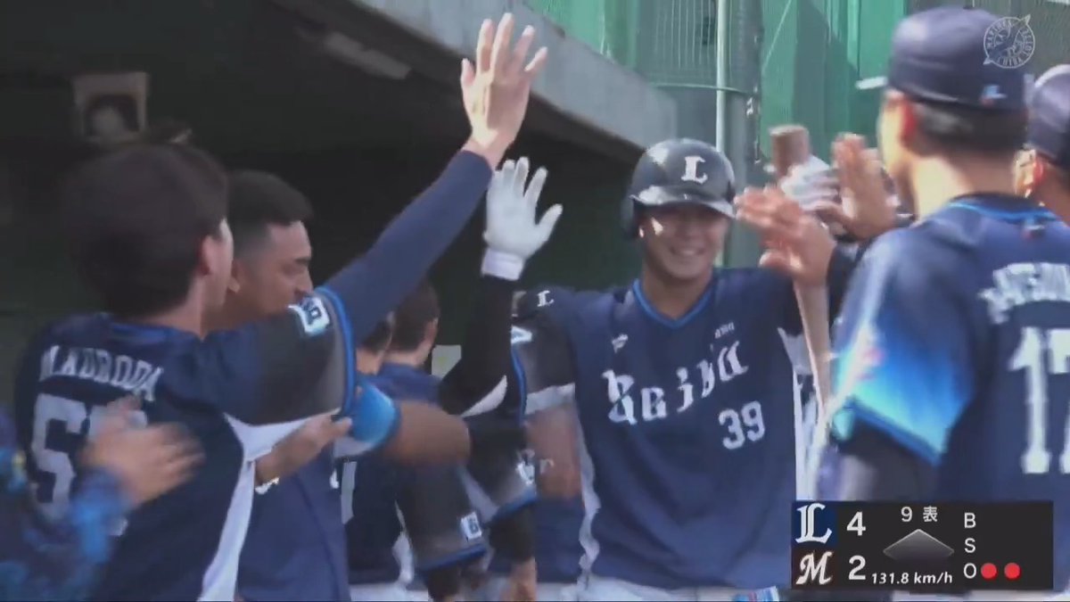 【ファーム】 埼玉西武 #平沢大河 選手が唐川侑己投手から第1号決勝2ランホームラン🌈 #seibulions 👇ライブ配信はパーソル パ・リーグTVで