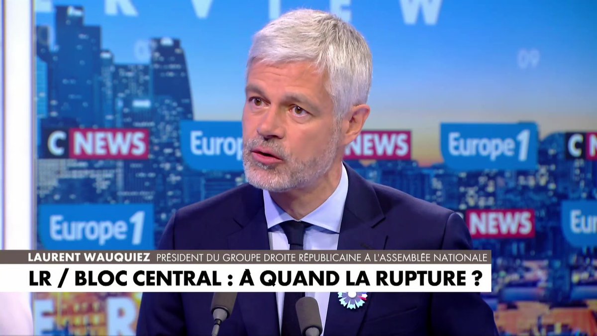 "Moi, président des Républicains, je ne me laisserai pas imposer un candidat de la macronie, mon projet, c'est un duo avec Bruno Retailleau, pas avec Edouard Philippe" affirme Laurent Wauquiez #LaGrandeITW #Europe1