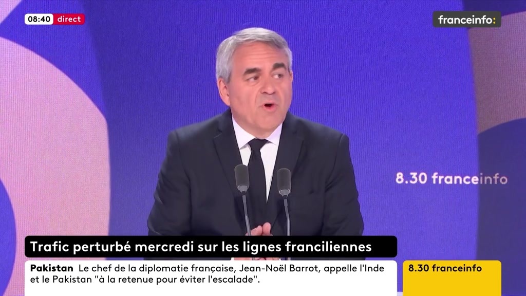🔴➡️ "Chaque année, je fais un chèque à la SNCF pour faire circuler les trains. Je ne suis pas du genre à me planquer derrière mon petit doigt, quand j'ai des responsabilités, je les assume, mais les infrastructures, c'est l'Etat. Je suis Crésus moi ?", affirme Xavier Bertrand.